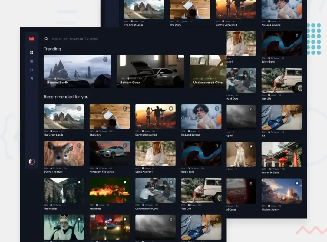 Screenshot of the Entertainment app project